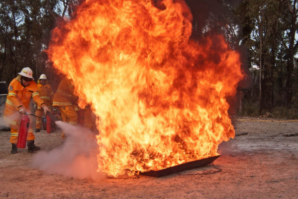 Fire extinguisher refresher training sessions are a regular fixture on the brigade's calendar.
