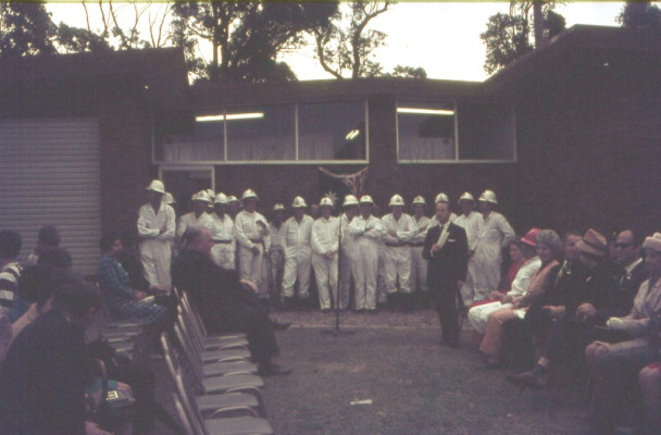 Opening Day for Mt Riverview Fire Station in May 1971. The building has since had two additions.